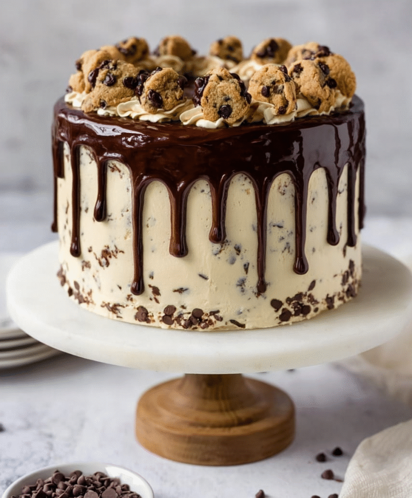 Chocolate Chip Cookie Dough Cake
