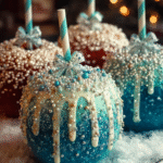 Christmas Frozen-Inspired Candy Apples