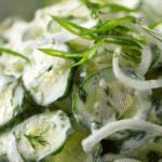 Creamy Fresh Cucumber Salad with Dill