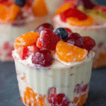 Creamy Jello Fruit Salad Cups