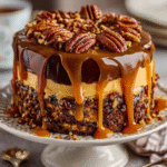 Delicious Turtle Caramel Cake