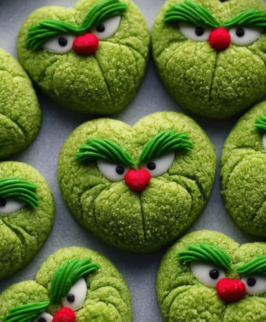 Festive Grinch Cookies