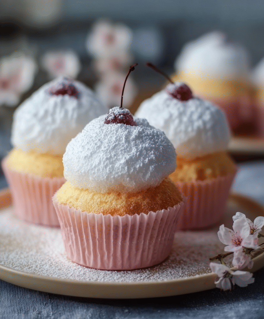 Fluffy Japanese Cotton Cupcakes