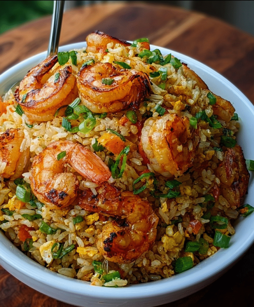 Garlic Butter Shrimp Fried Rice