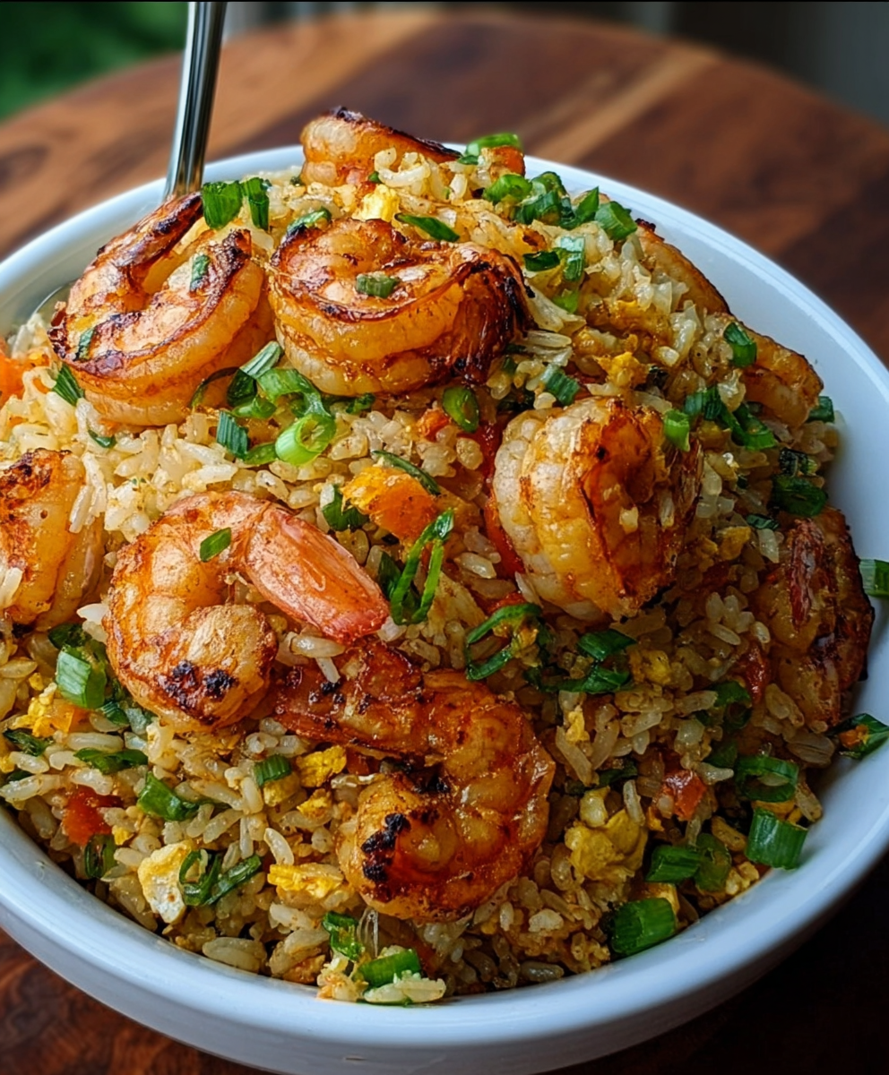 Garlic Butter Shrimp Fried Rice