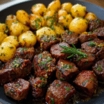 Irresistible Garlic Butter Steak Bites & Potatoes