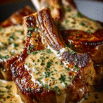 Juicy Garlic Herb Lamb Chops with Creamy Dijon Sauce
