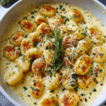 Millionaire Gnocchi in Creamy Parmesan Sauce