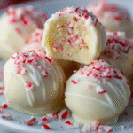 Peppermint Sugar Cookie Truffles