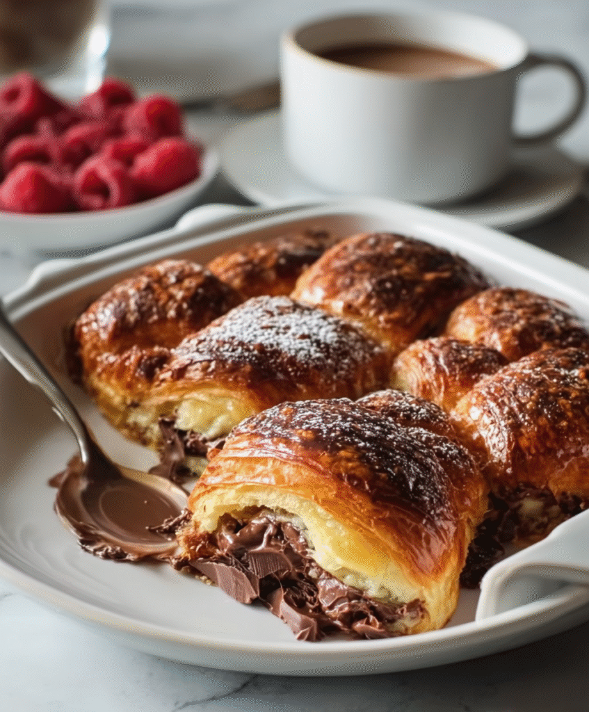 Perfect Chocolate Croissant Breakfast Bake