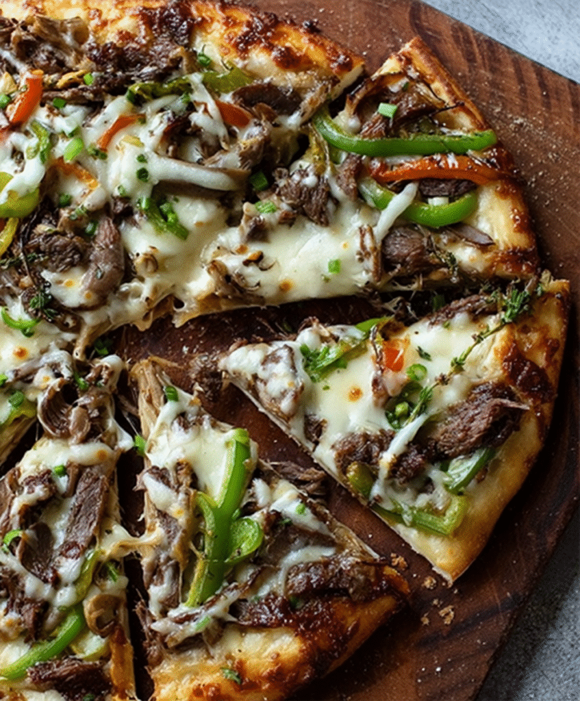 Philly Cheesesteak Pizza