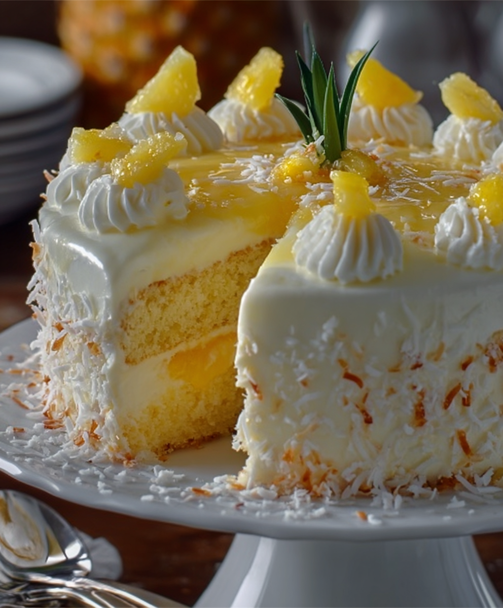 Pineapple Coconut Dream Cake