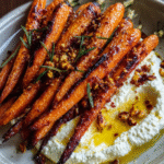 Roasted Carrots with Whipped Ricotta & Hot Honey