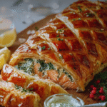 Salmon Wellington with Herb Cream Cheese