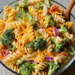 Summer Broccoli Cheddar Pasta Salad