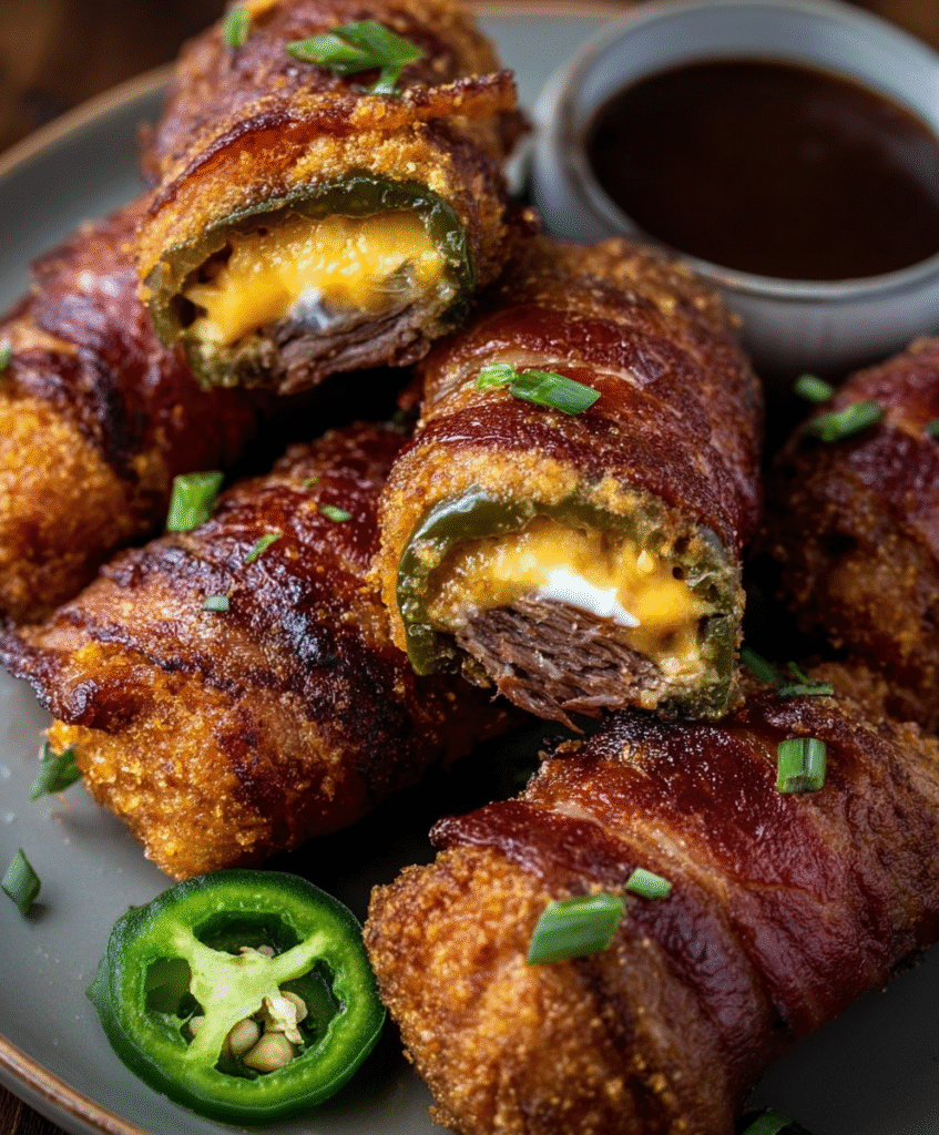 Texas Twinkies (Bacon-Wrapped Brisket Jalapeños)