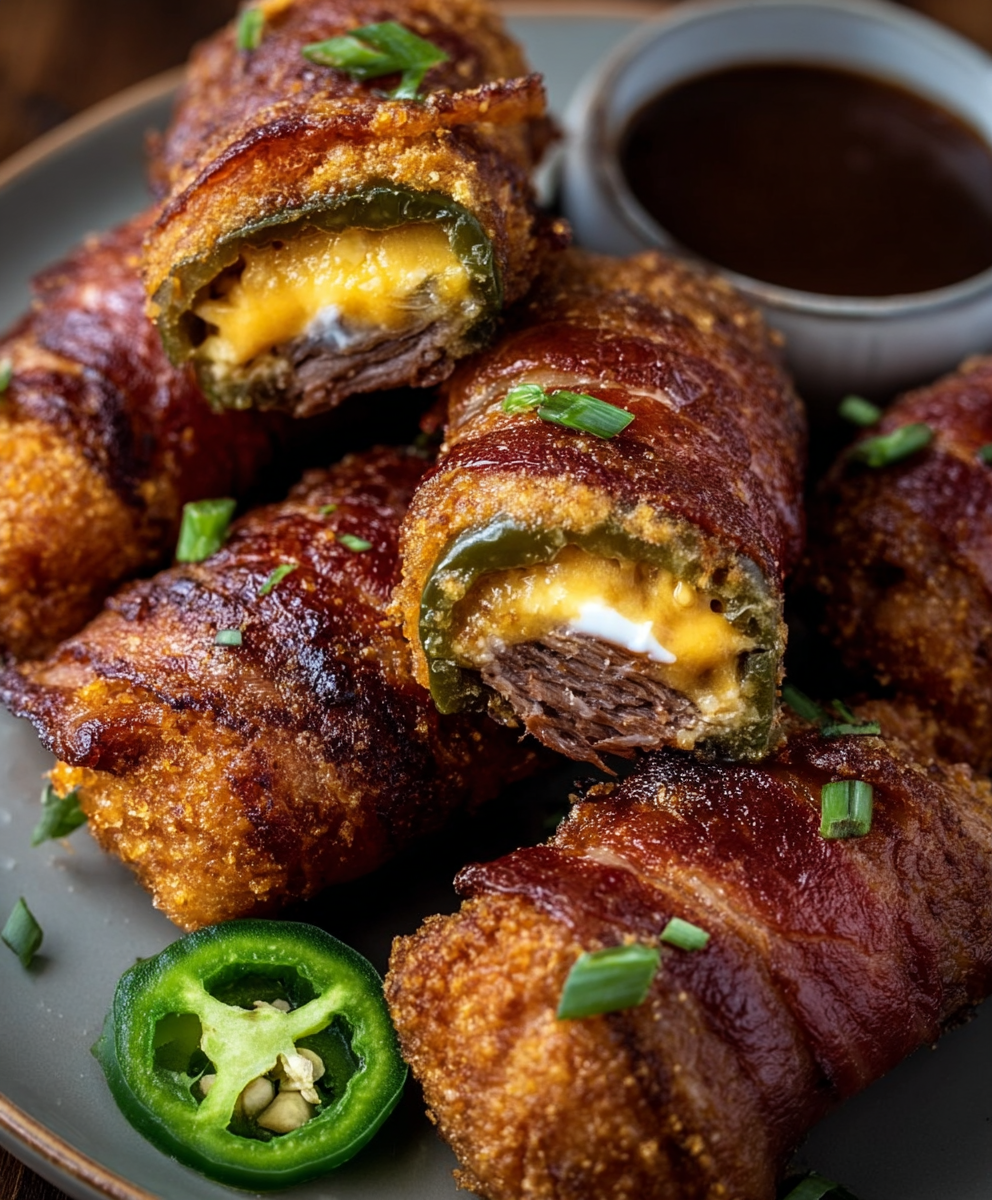 Texas Twinkies (Bacon-Wrapped Brisket Jalapeños)