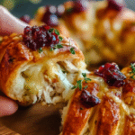 Turkey Cranberry Crescent Ring