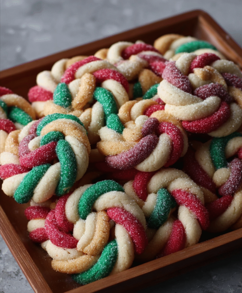 Twisted Christmas Sugar Cookies