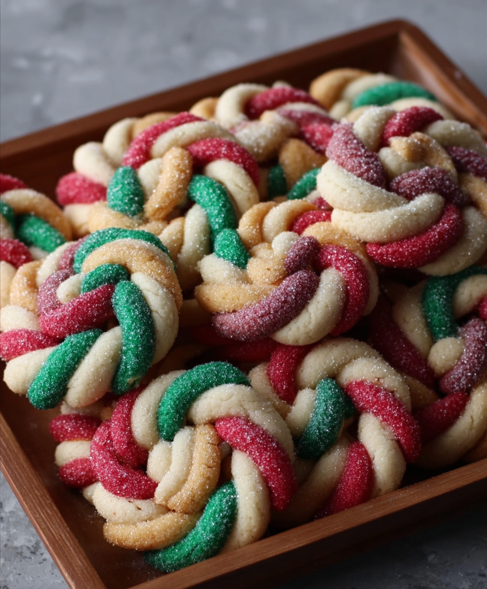 Twisted Christmas Sugar Cookies