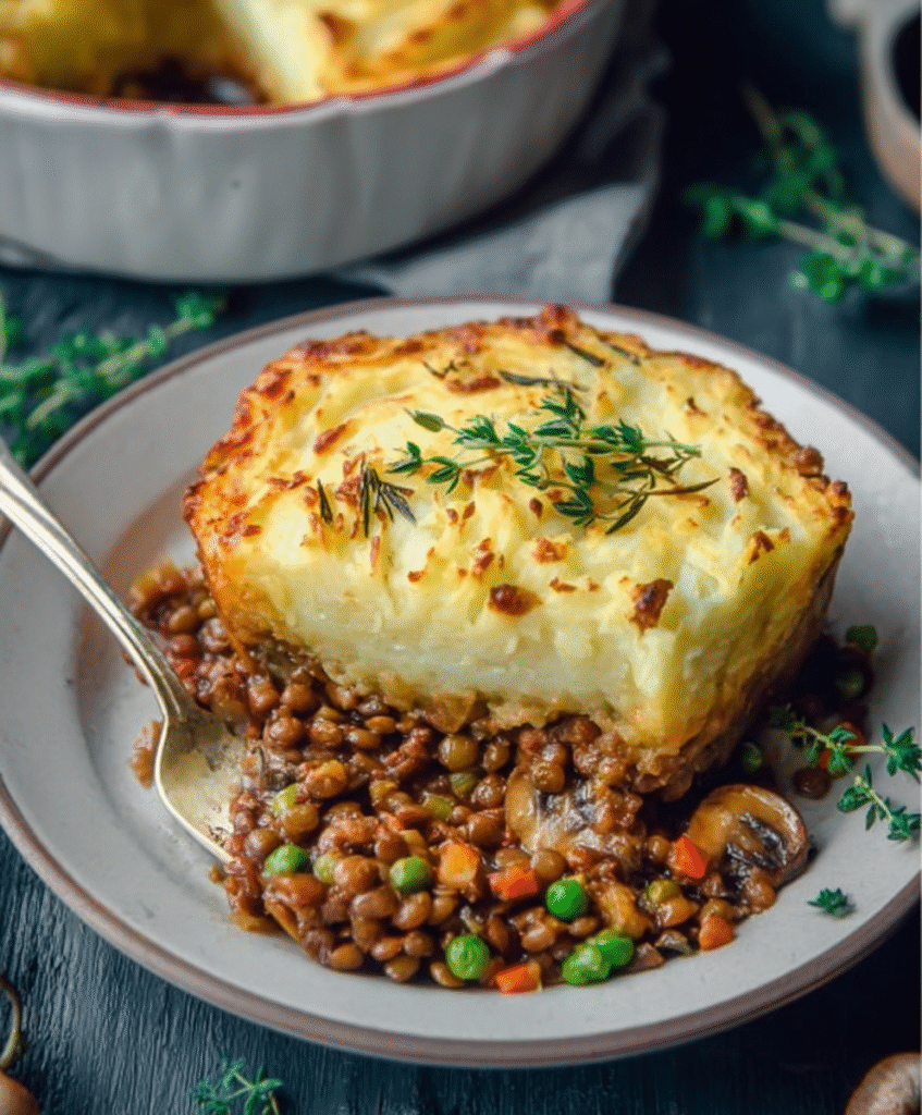 Vegan Shepherd’s Pie with Lentils & Mushrooms