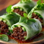 20-Minute Thai Basil Beef Rolls