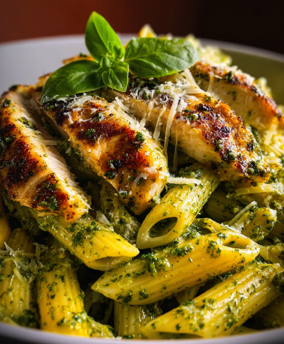 Basil Pesto Chicken Pasta