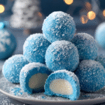 Blue Christmas Truffles (White Chocolate & Blue Curaçao)