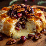 Brie Feuilleté Garni aux Noix & Canneberges