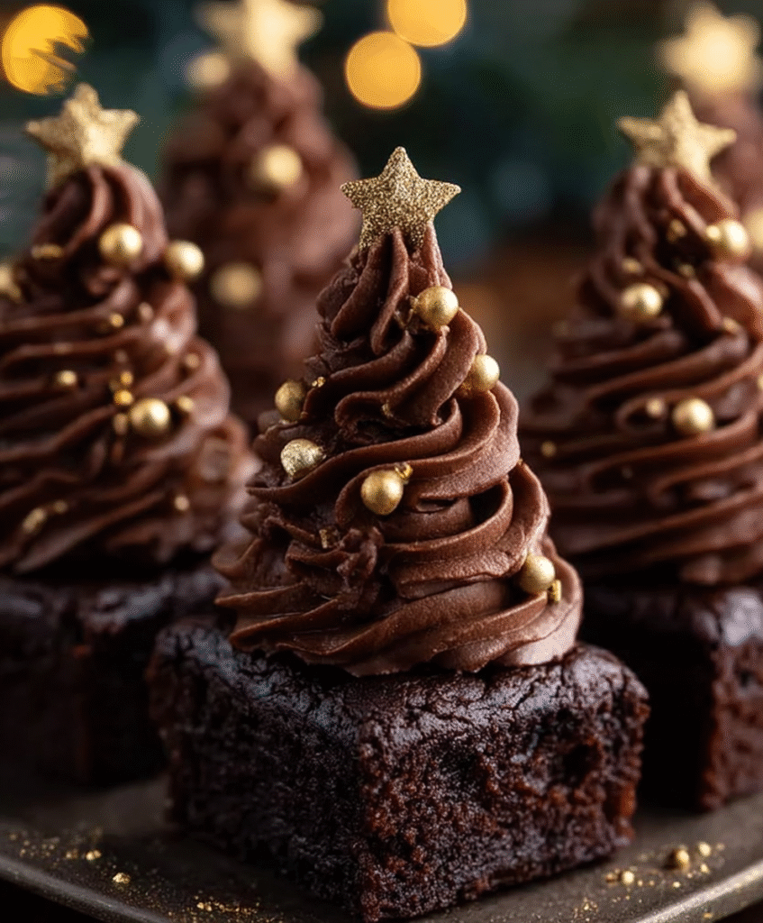 Brownie Christmas Tree Bites