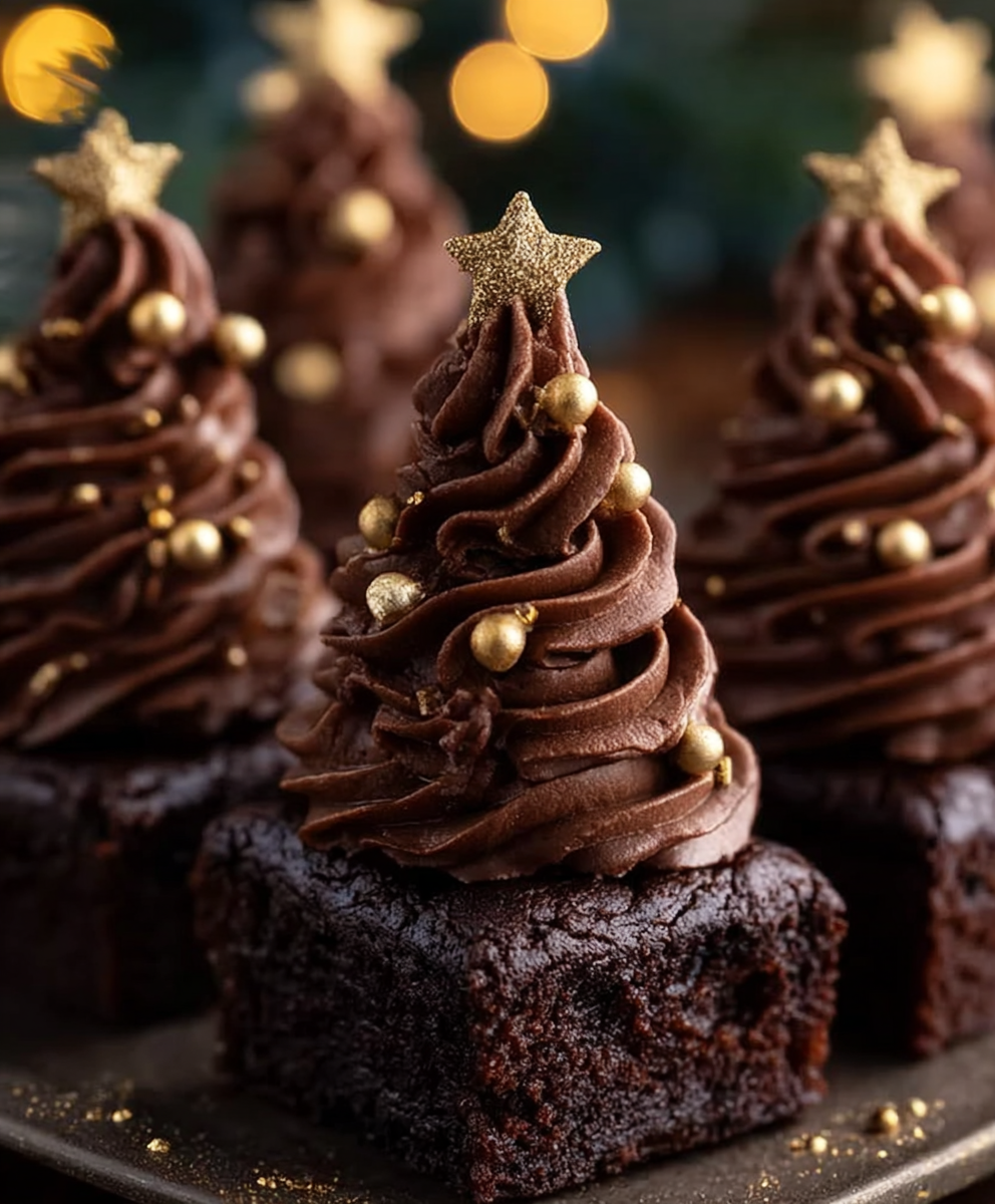 Brownie Christmas Tree Bites