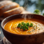 Candlelit Winter Window View Soup