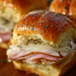 Cheesy Chicken Cordon Bleu Sliders