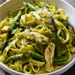 Chicken Asparagus Pesto Pasta