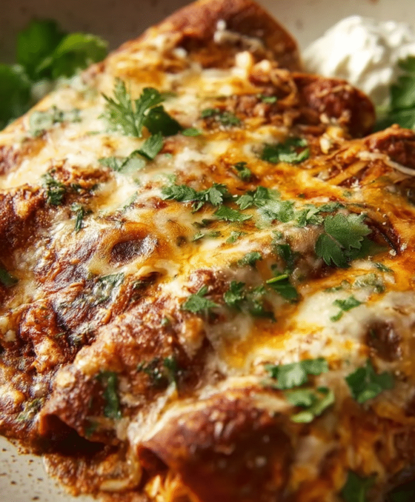 Chicken Enchiladas with Southwestern Molé Sauce