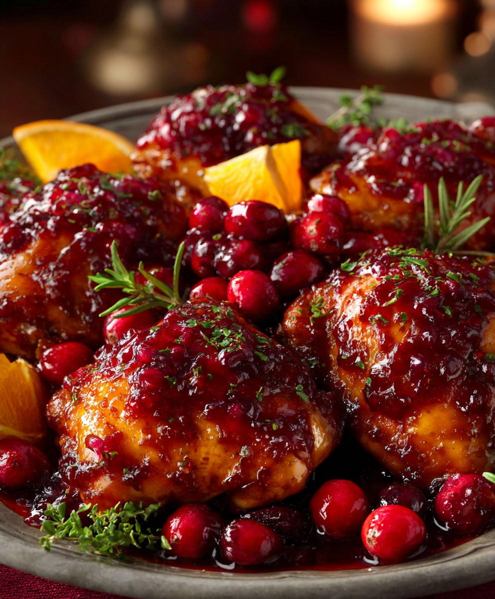 Cranberry Orange Glazed Chicken