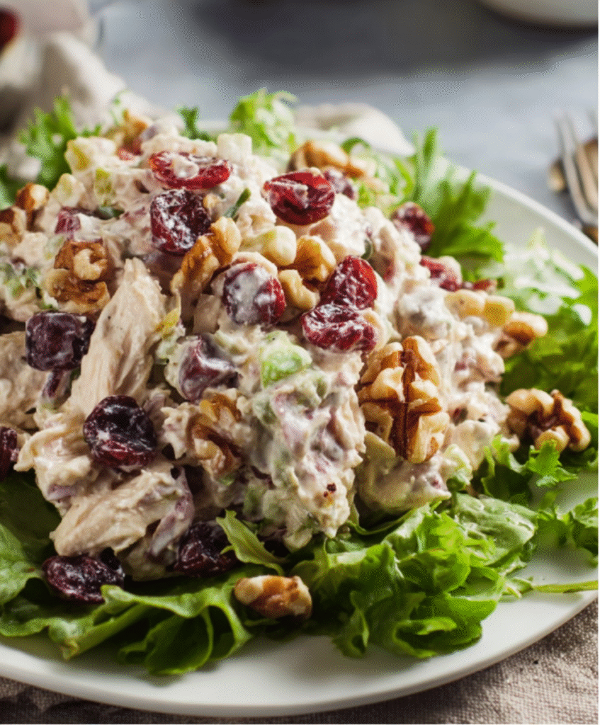 Cranberry Walnut Chicken Salad