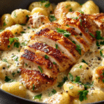 Creamy Asiago Chicken Gnocchi