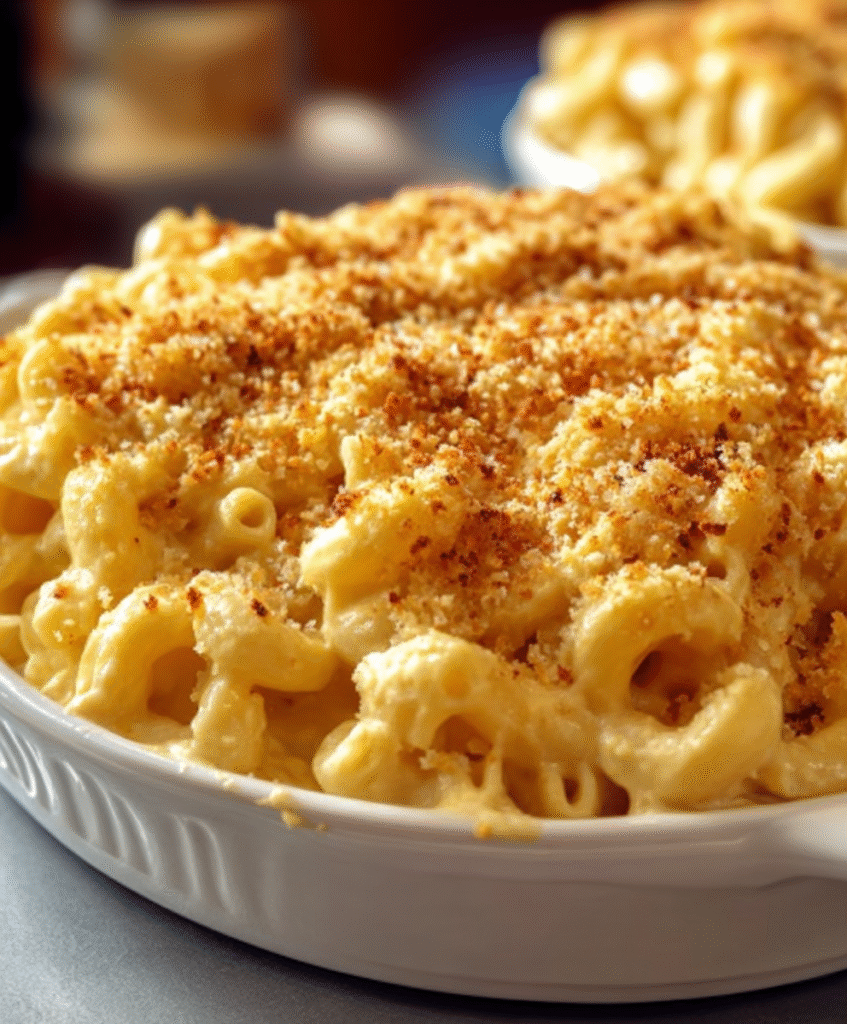 Creamy Baked Vegan Mac & Cheese
