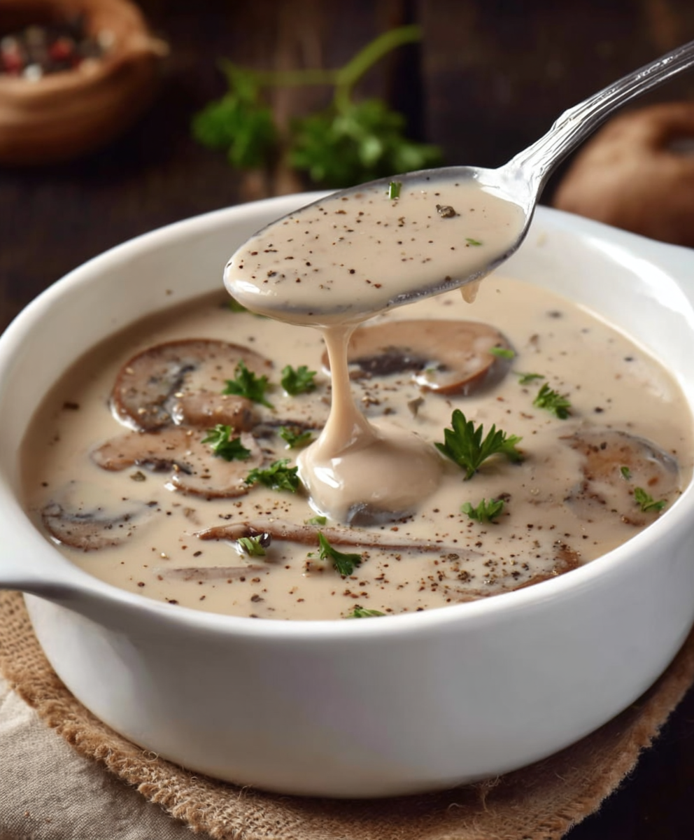 Creamy Classic Mushroom Soup