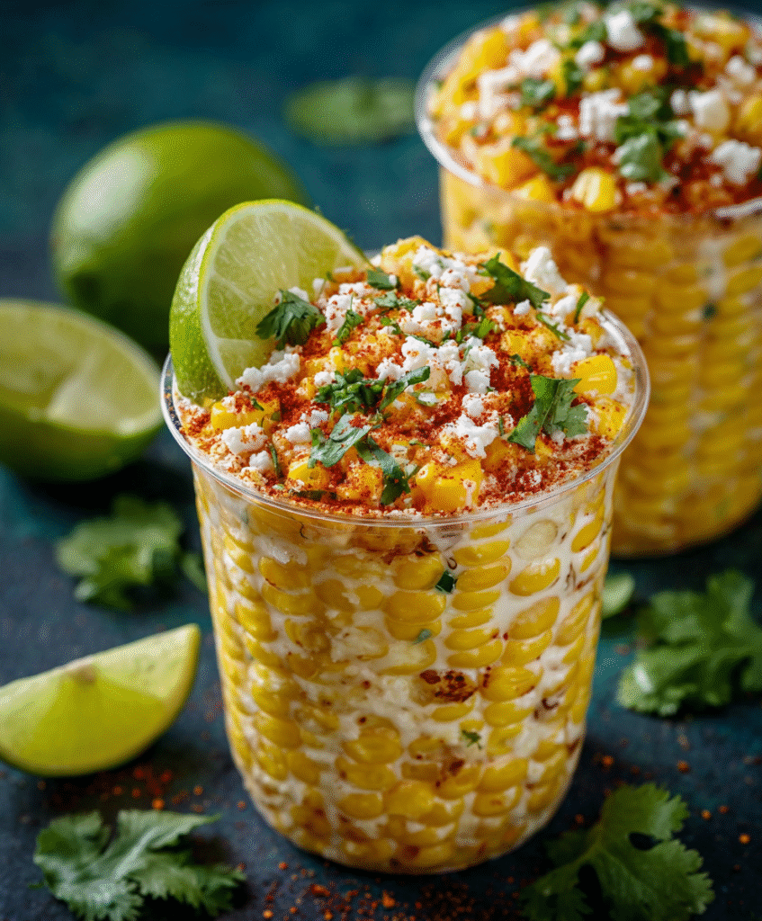 Creamy Mexican Street Corn Cups (Elote en Vaso)