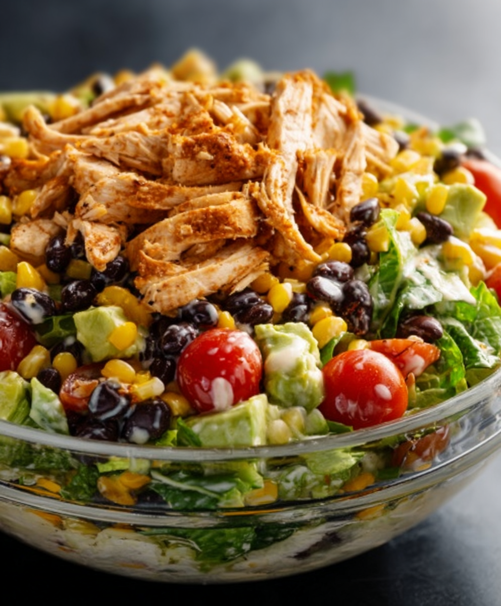 Creamy Southwest Chicken Crunch Salad