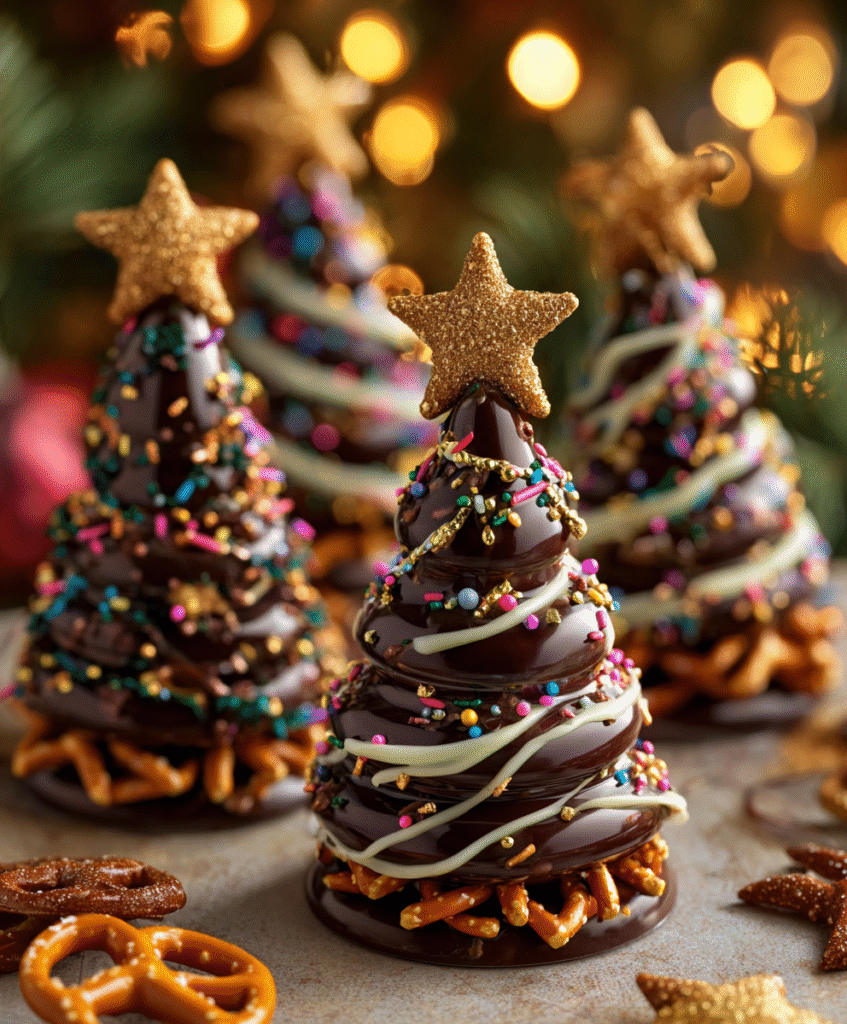 Easy Christmas Chocolate Trees