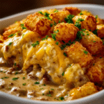 Easy Cowboy Casserole with Tater Tots
