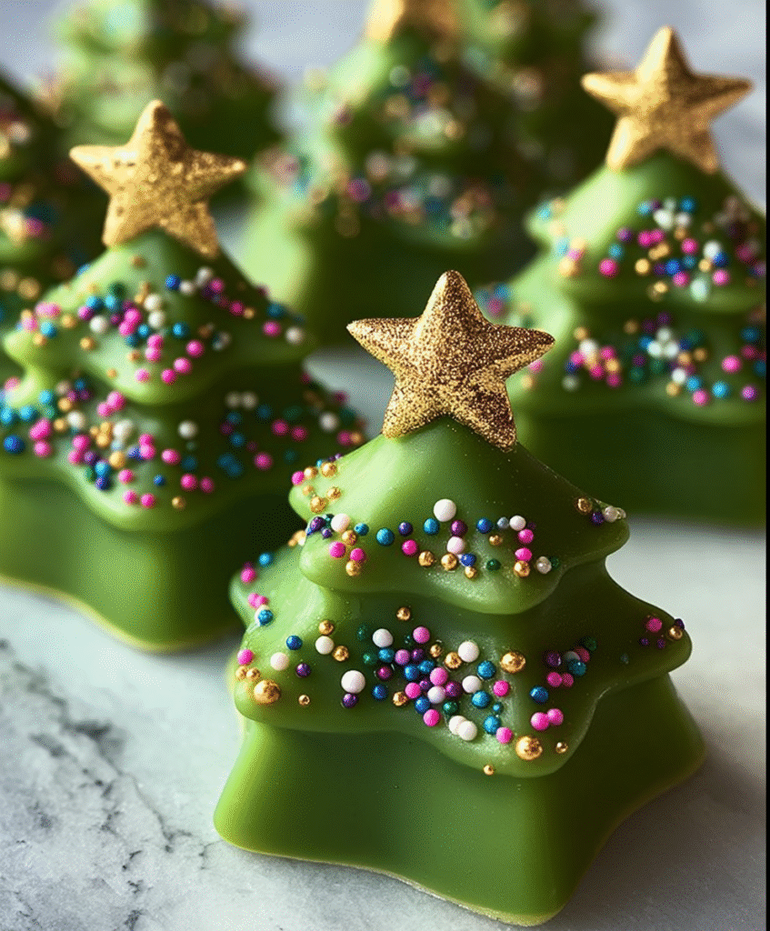 Elegant Fudge Christmas Trees