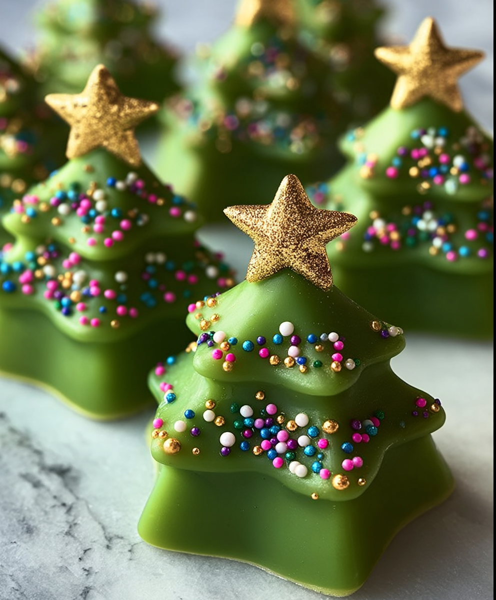 Elegant Fudge Christmas Trees