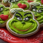 Festive Grinch Sugar Cookies
