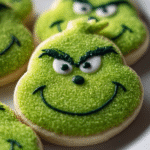 Festive Grinch Sugar Cookies