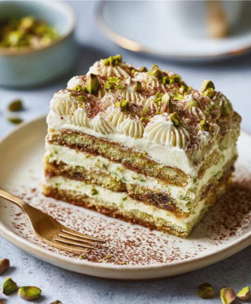 Festive Pistachio Tiramisu