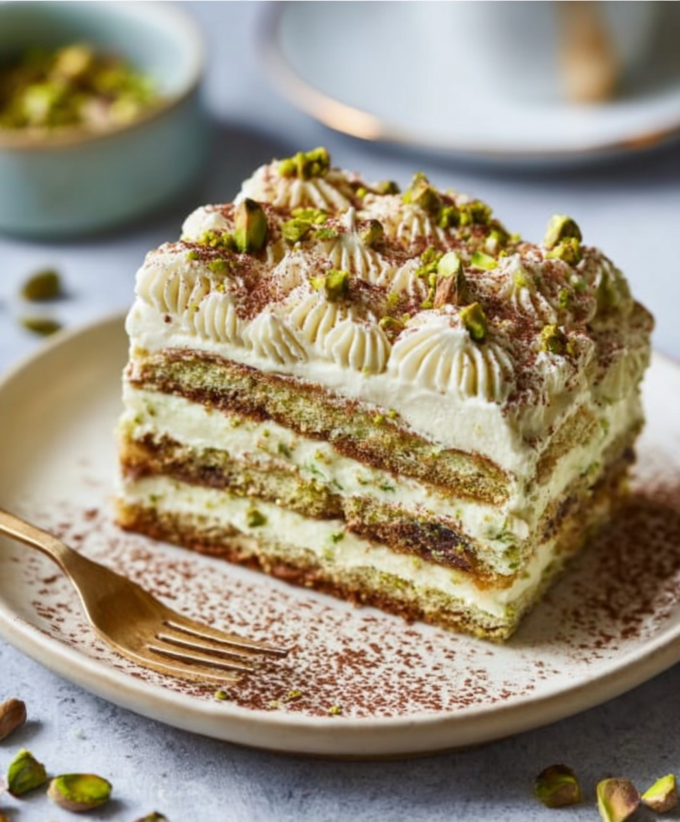 Festive Pistachio Tiramisu